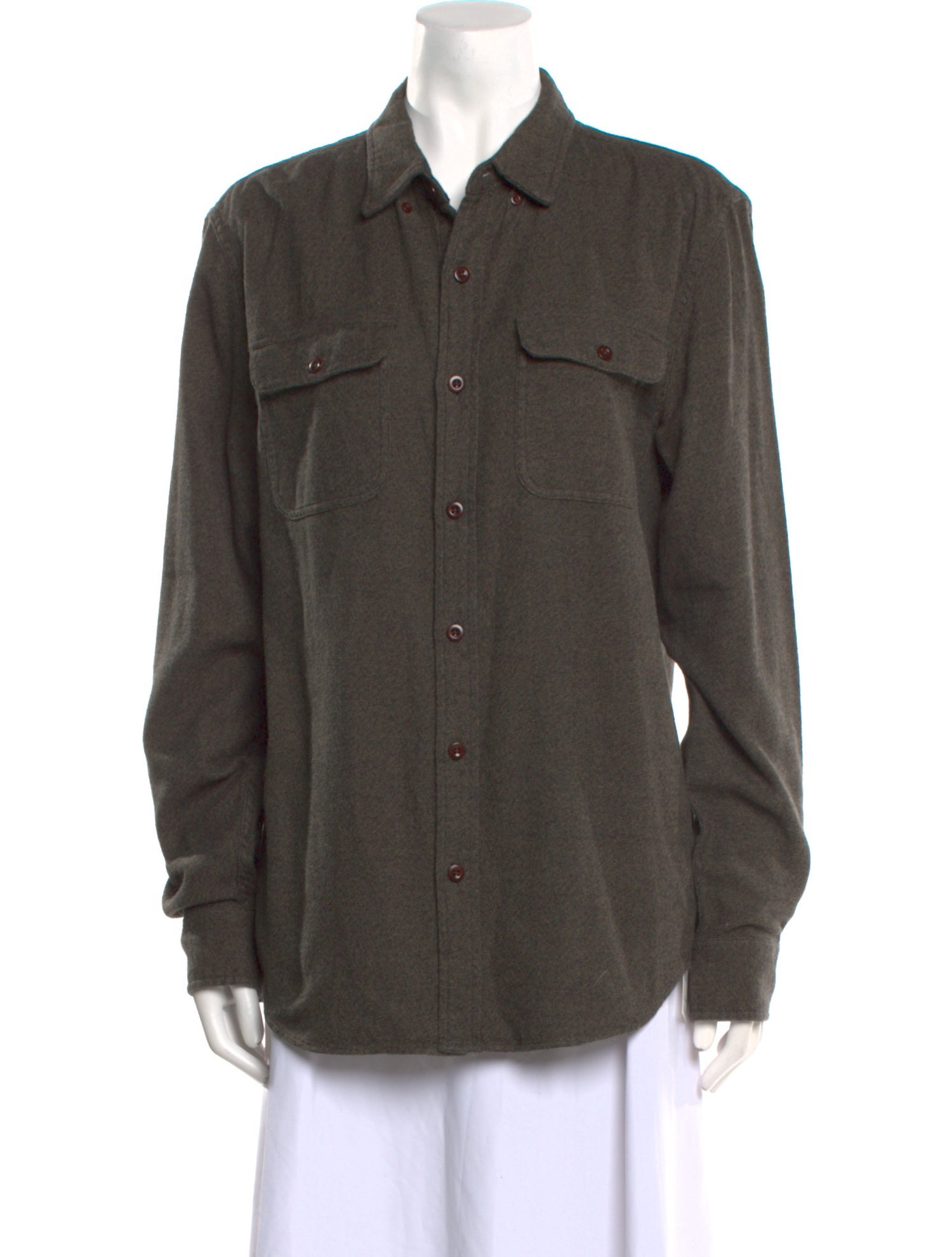 Outerknown Long Sleeve Button-Up Top