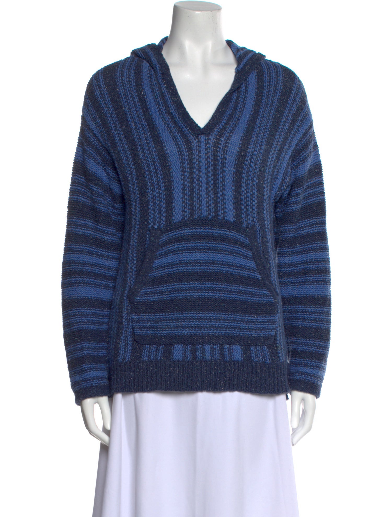 Outerknown Striped V-Neck Sweater