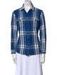 Outerknown Plaid Print Long Sleeve Button-Up Top