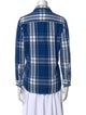 Outerknown Plaid Print Long Sleeve Button-Up Top