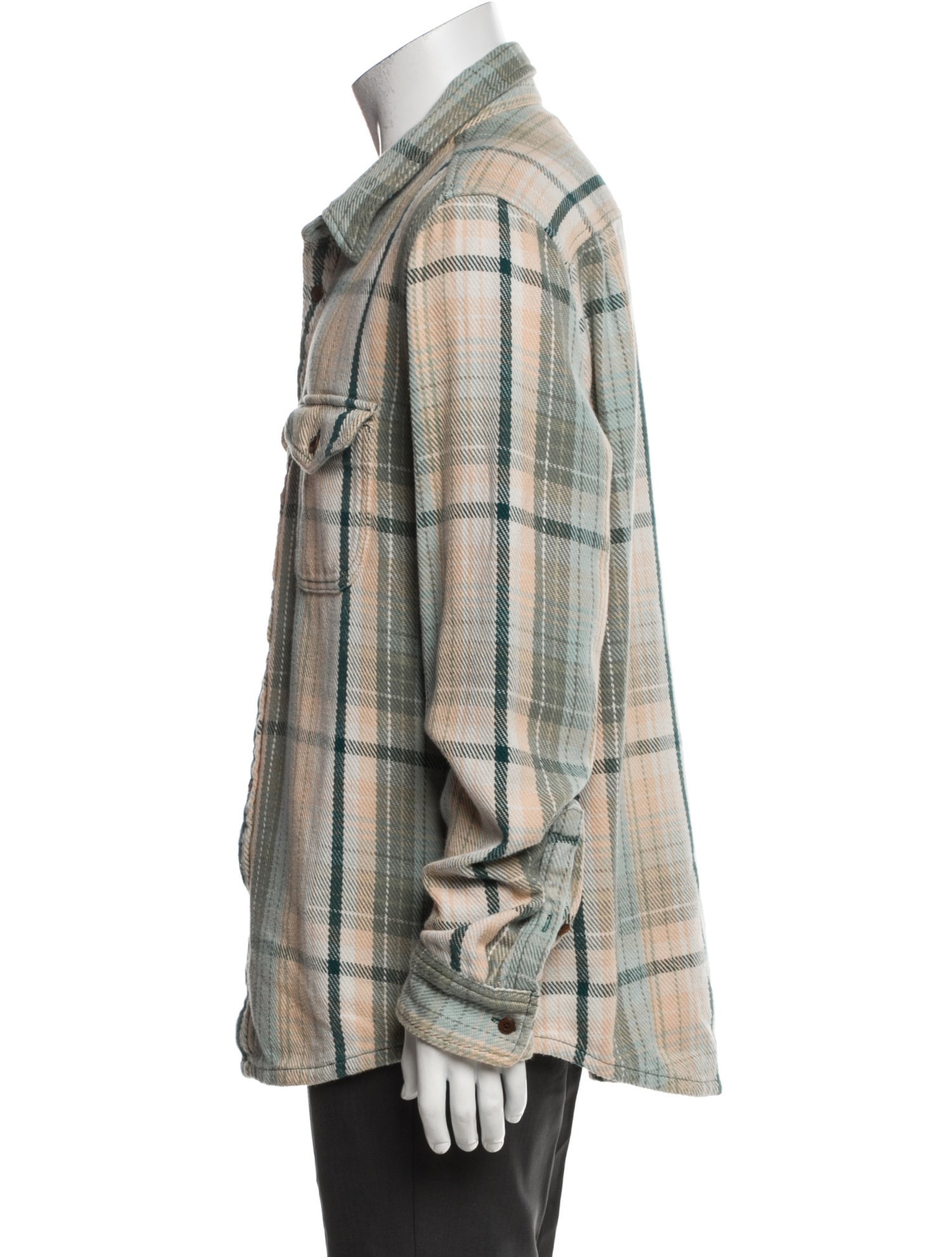 Outerknown Plaid Print Long Sleeve Shirt