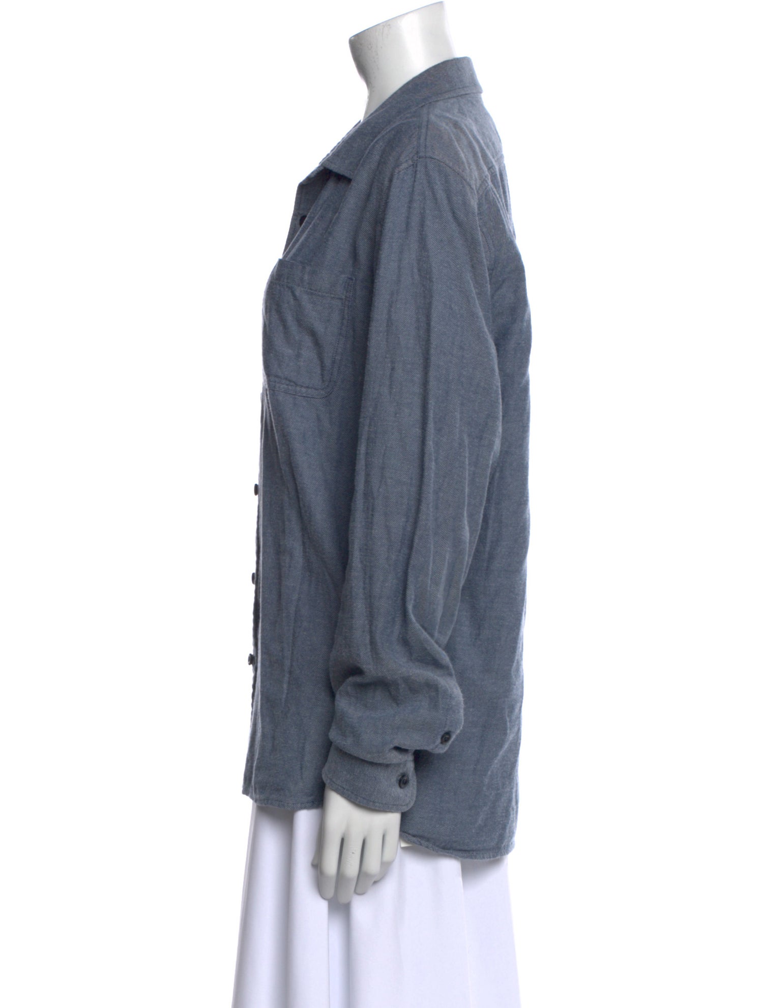 Outerknown Long Sleeve Button-Up Top