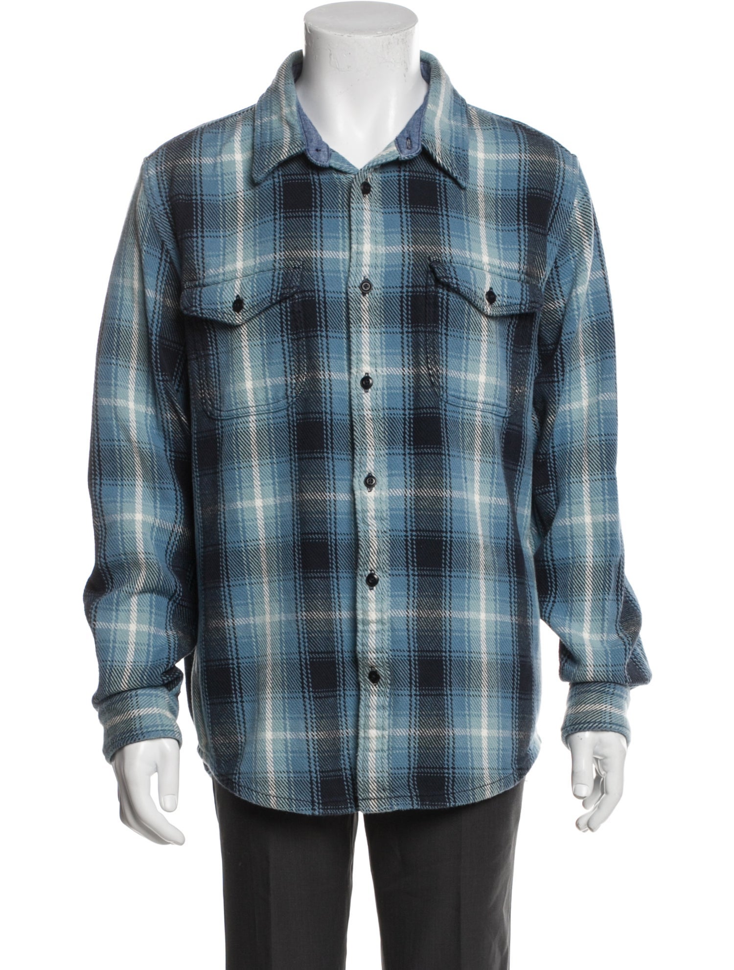 Outerknown Plaid Print Long Sleeve Shirt
