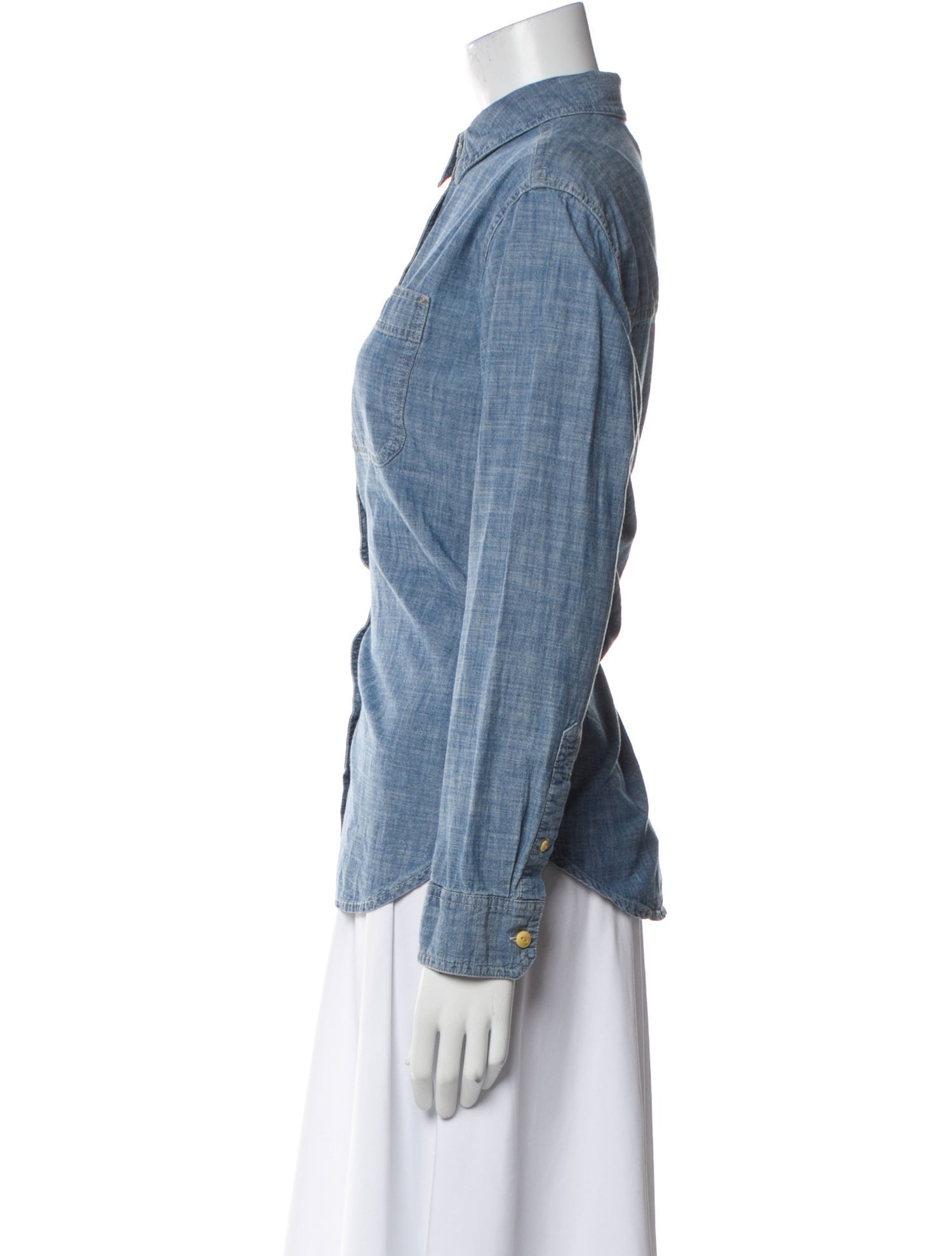 Outerknown Long Sleeve Button-Up Top