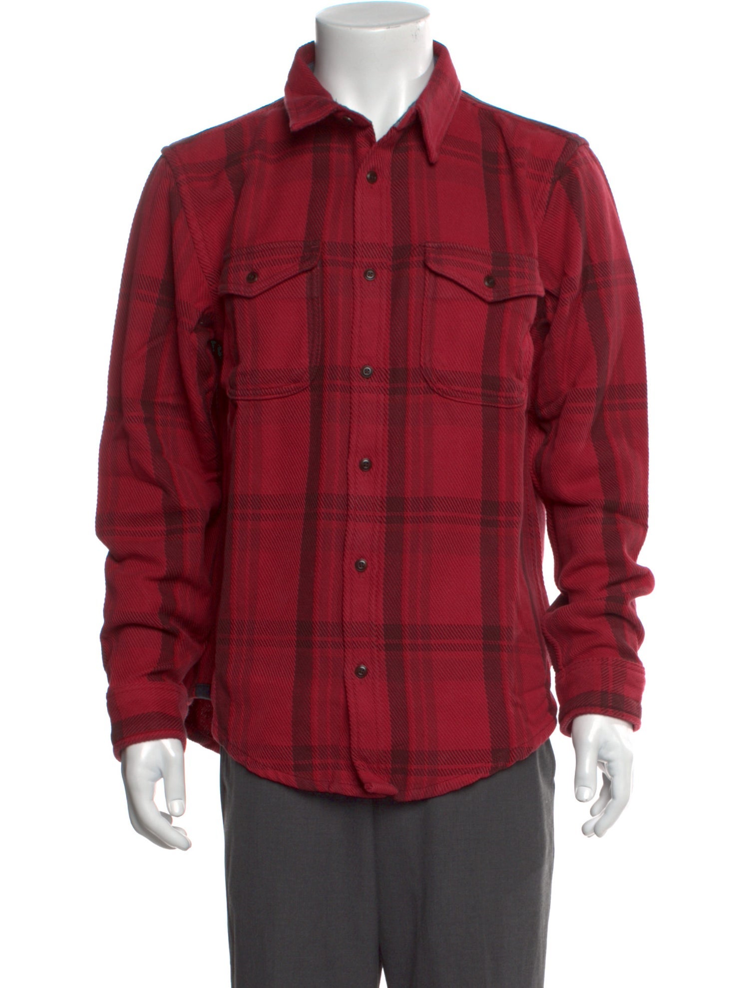 Outerknown Plaid Print Long Sleeve Shirt