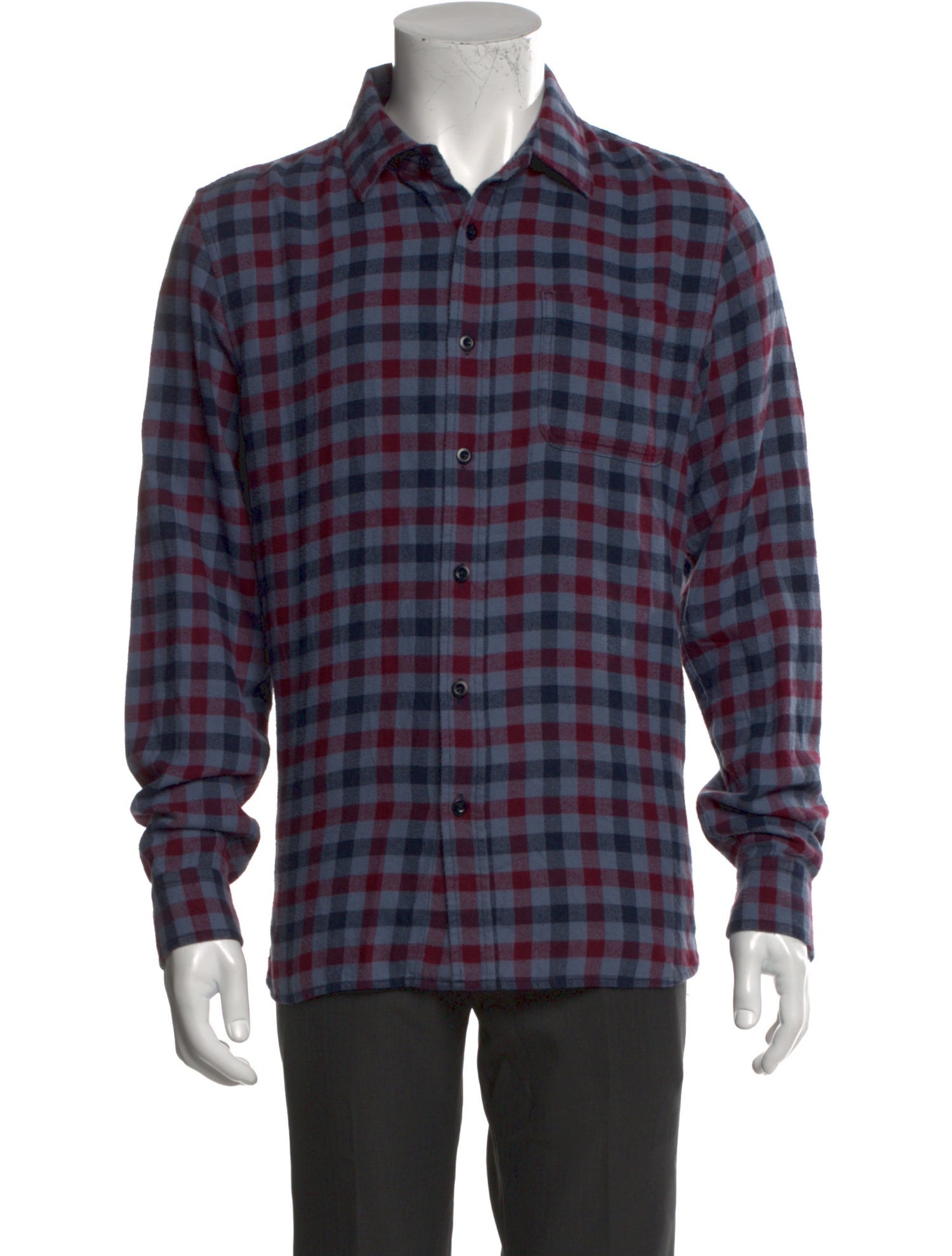Outerknown Plaid Print Long Sleeve Shirt