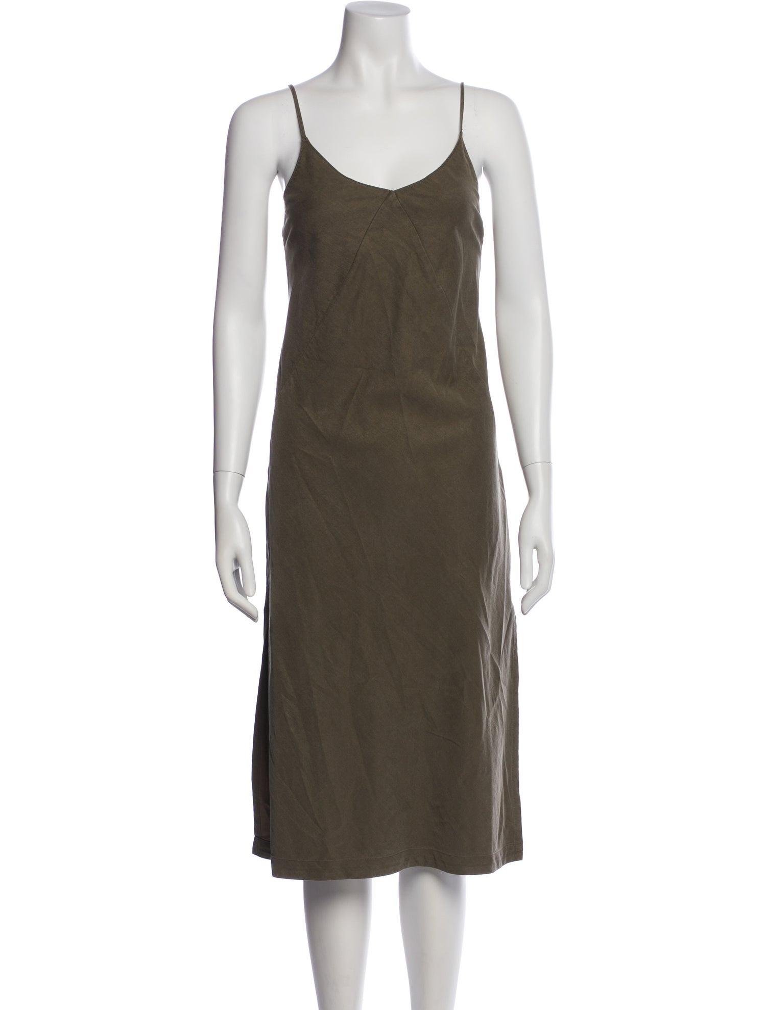 Outerknown Scoop Neck Midi Length Dress