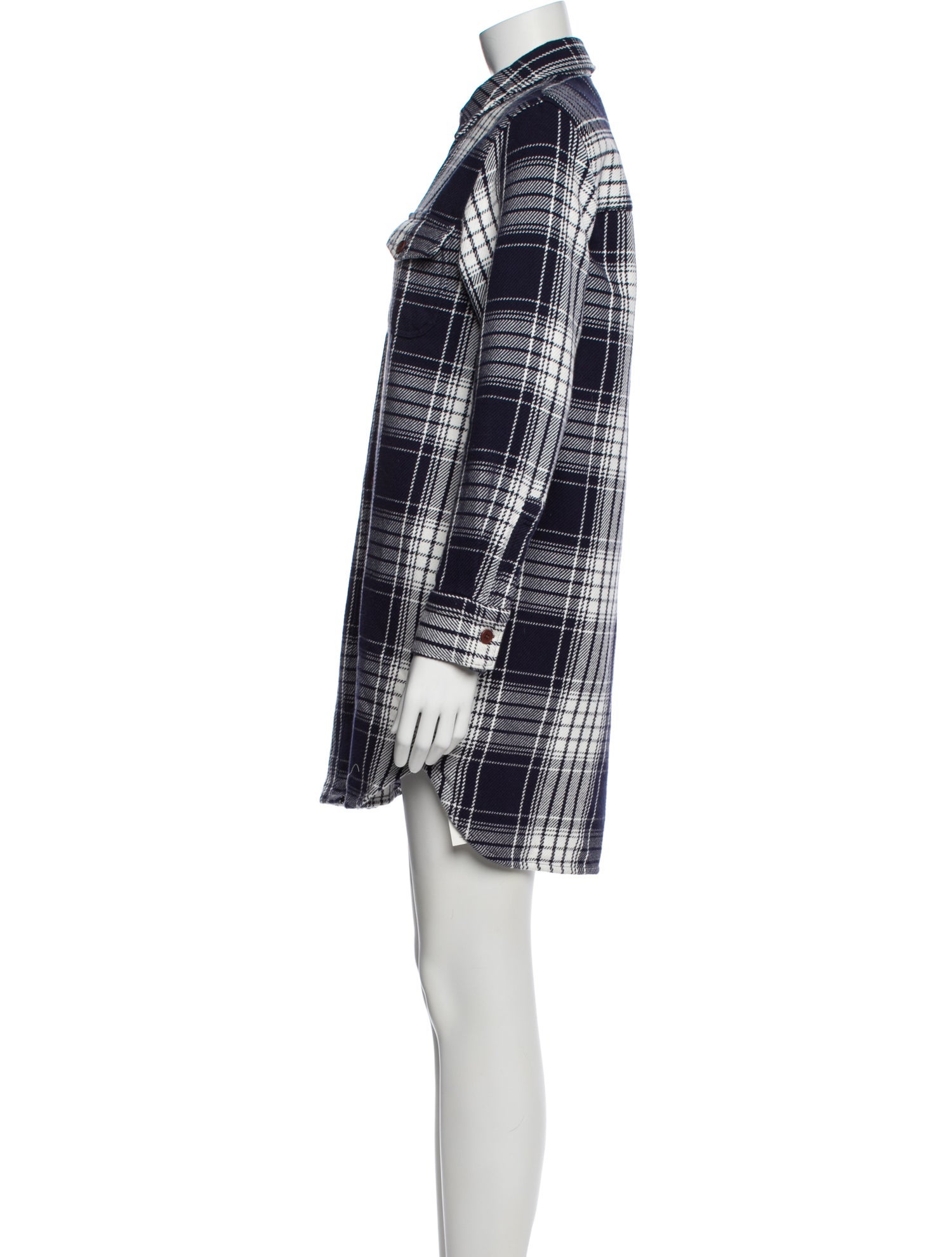 Outerknown Plaid Print Mini Dress