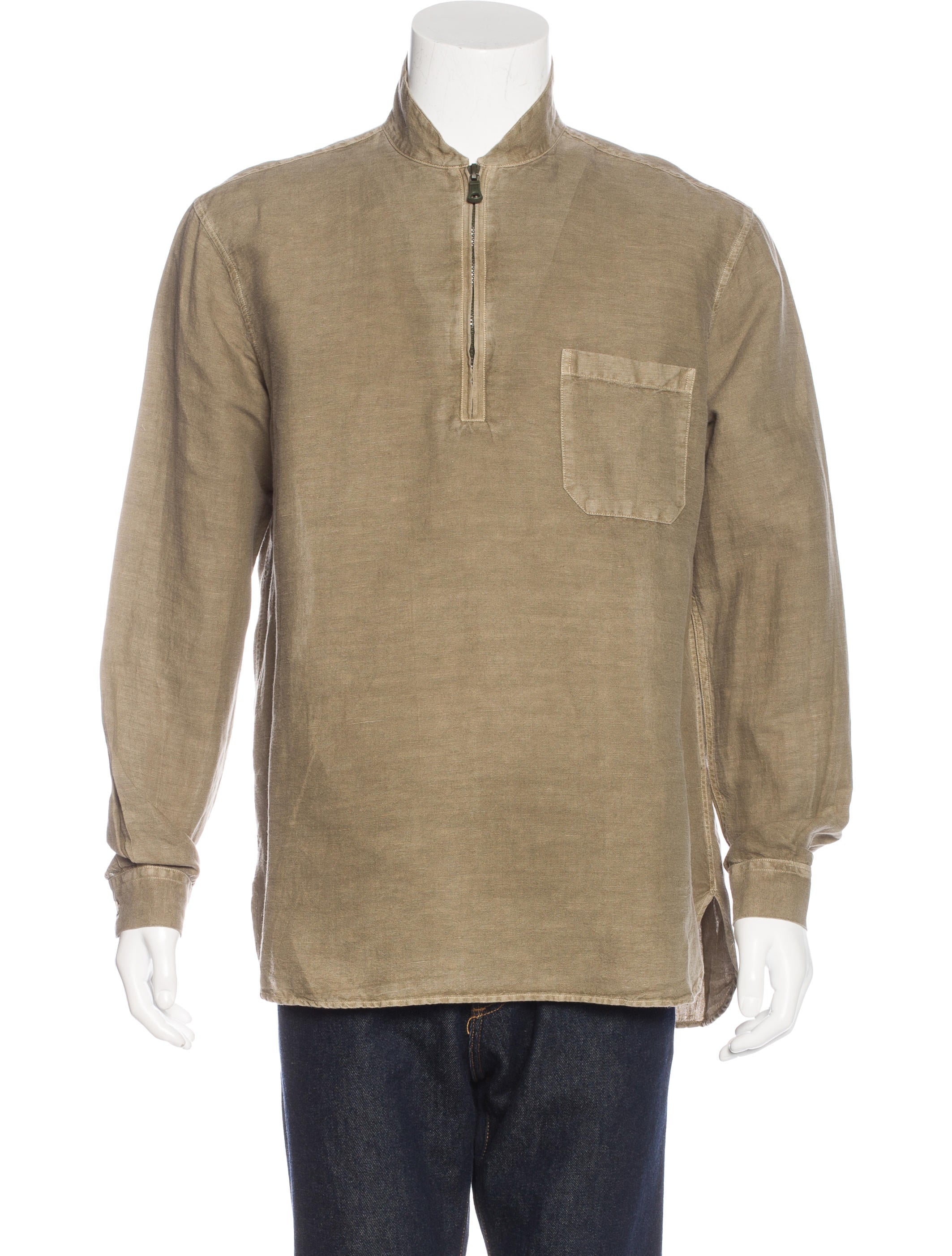 Our Legacy 2016 Linen-Blend Henley Shirt