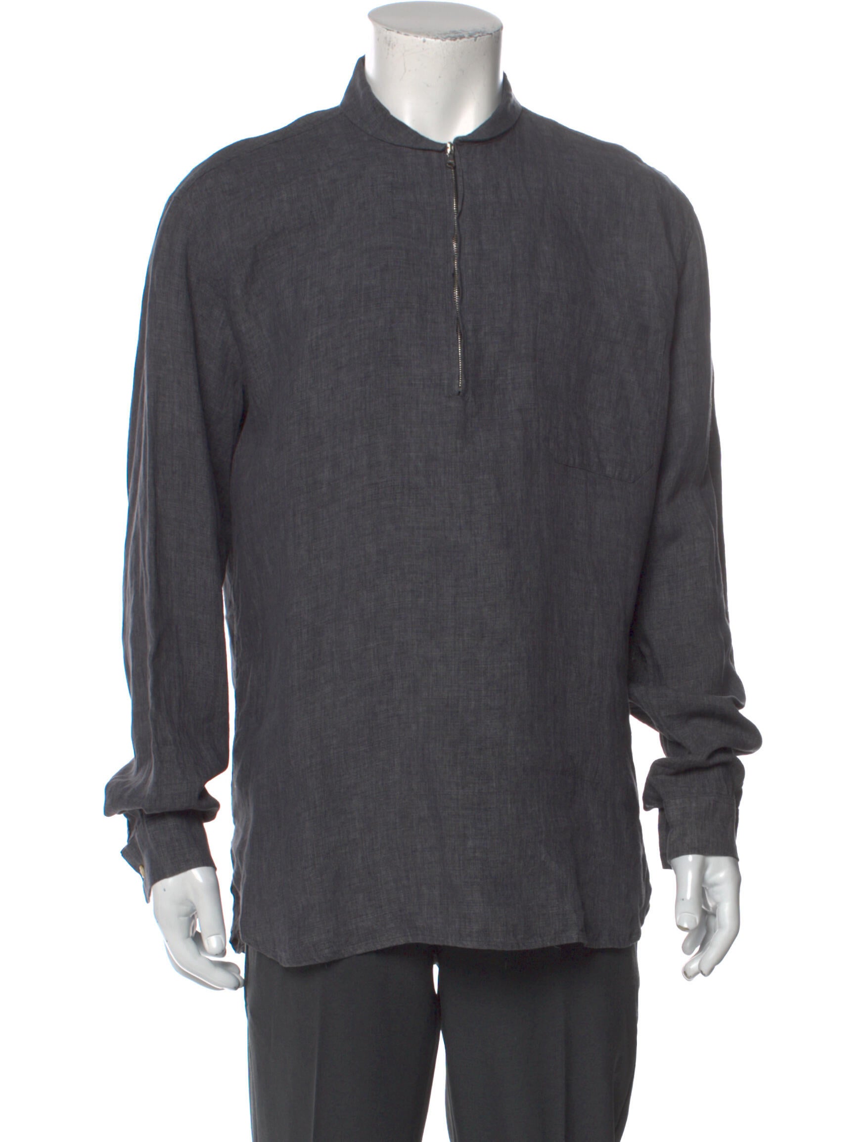 mock neck polo shirt