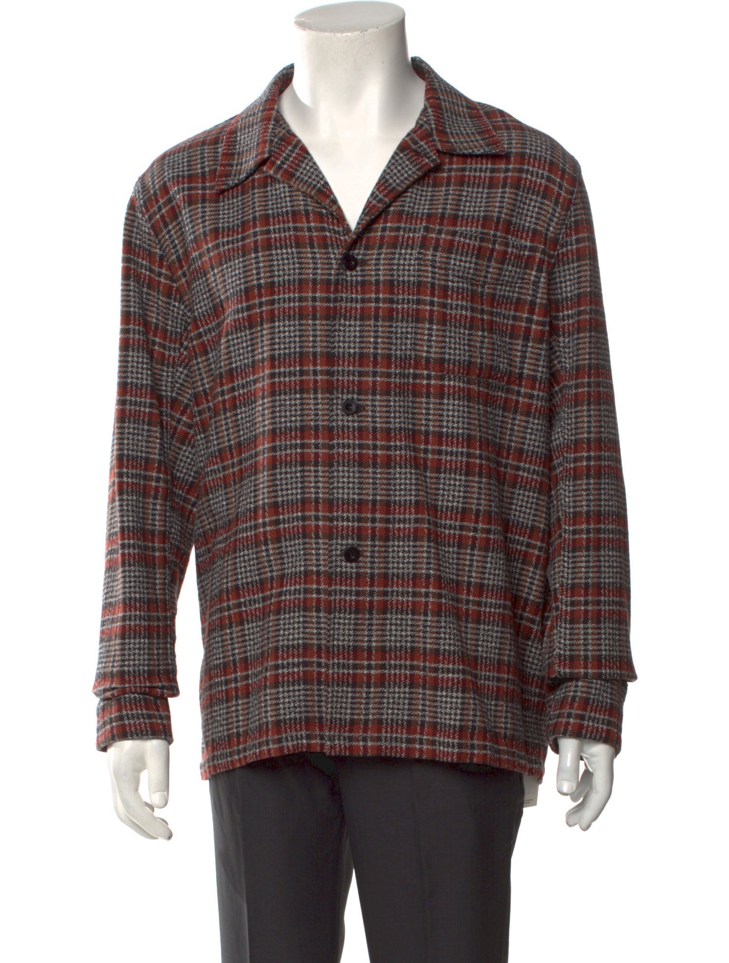 Our Legacy Plaid Print Peacoat