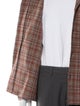 Our Legacy Wool Plaid Print Peacoat