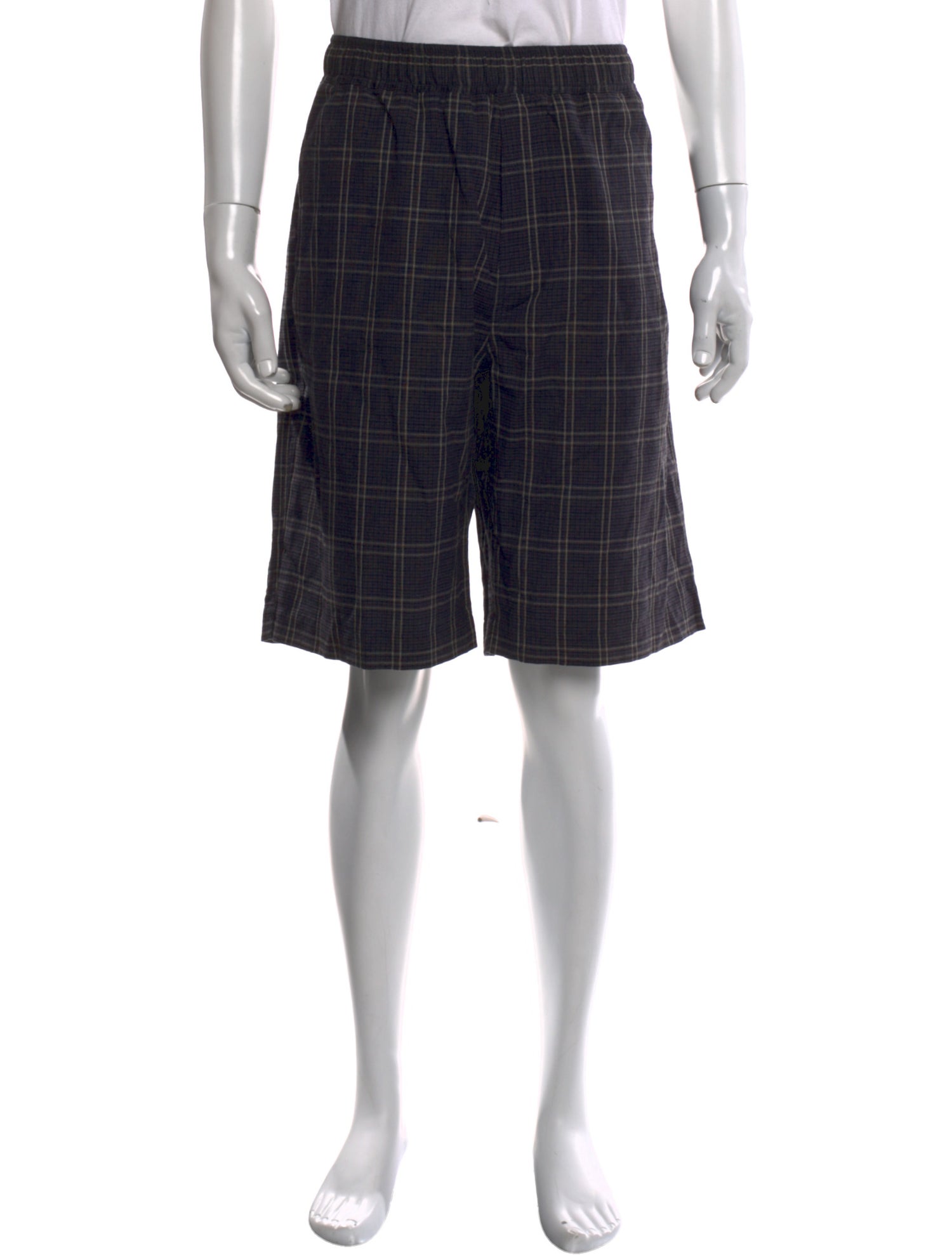 Our Legacy Plaid Print Flat Front Shorts w/ Tags