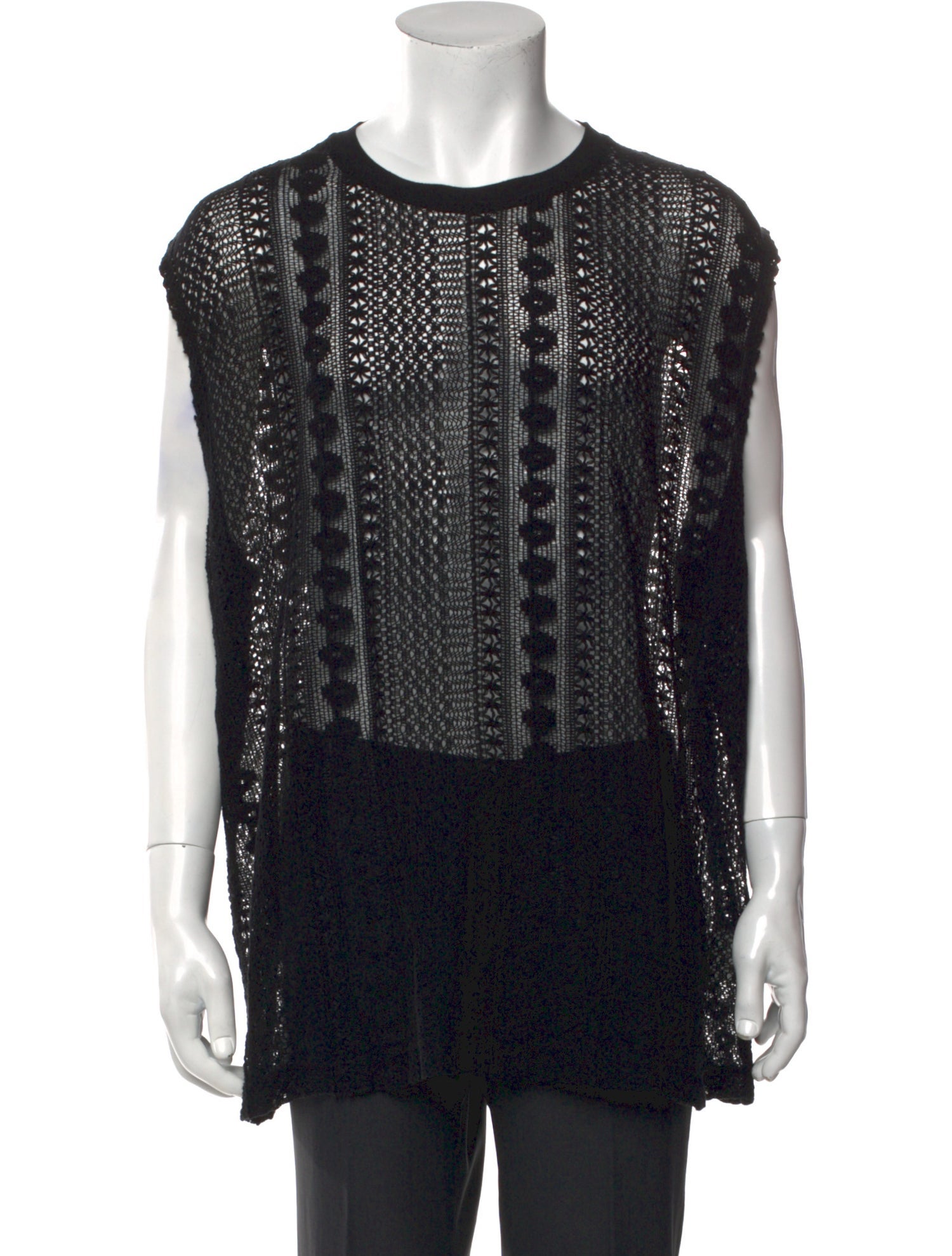 Our Legacy Lace Pattern Scoop Neck Tank