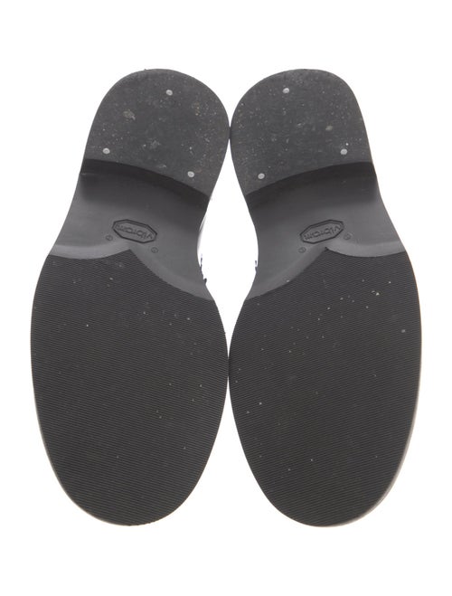 Our Legacy Leather Embroidered Accent Loafers