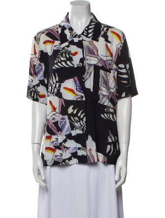 Our Legacy Printed Short Sleeve Button-Up Top