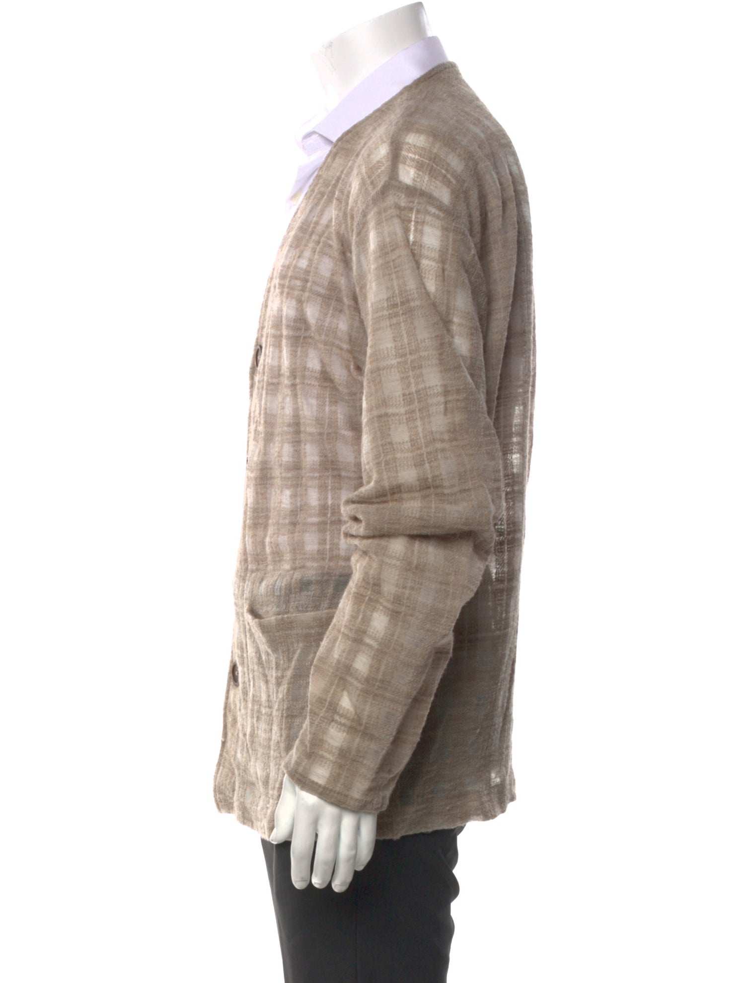 Our Legacy Plaid Print V-Neck Cardigan