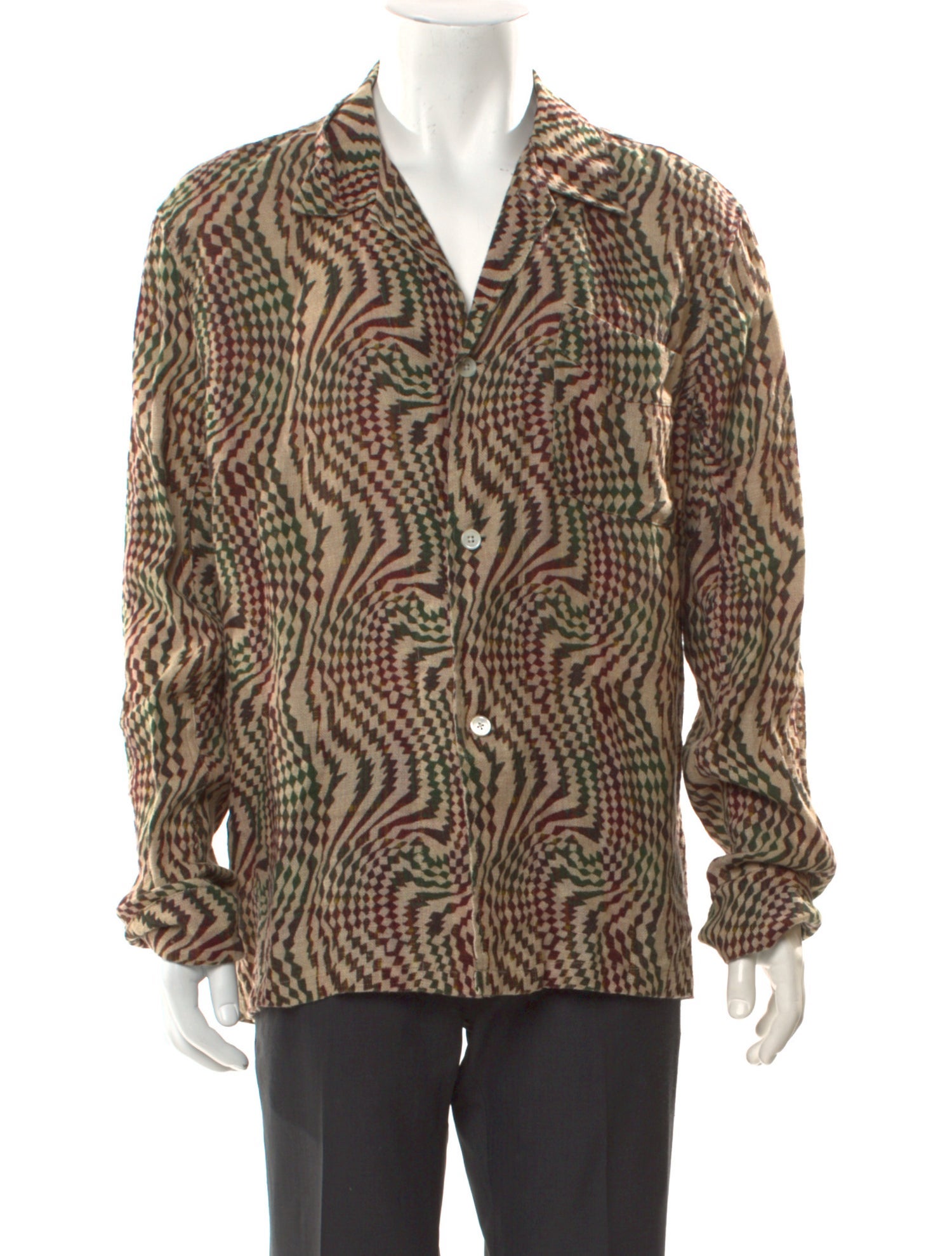 Our Legacy Linen Printed Shirt