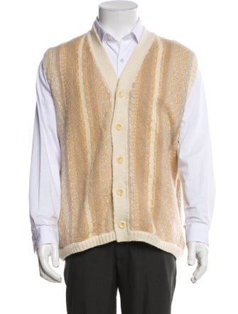 Our Legacy Virgin Wool Colorblock Pattern Sweater Vest