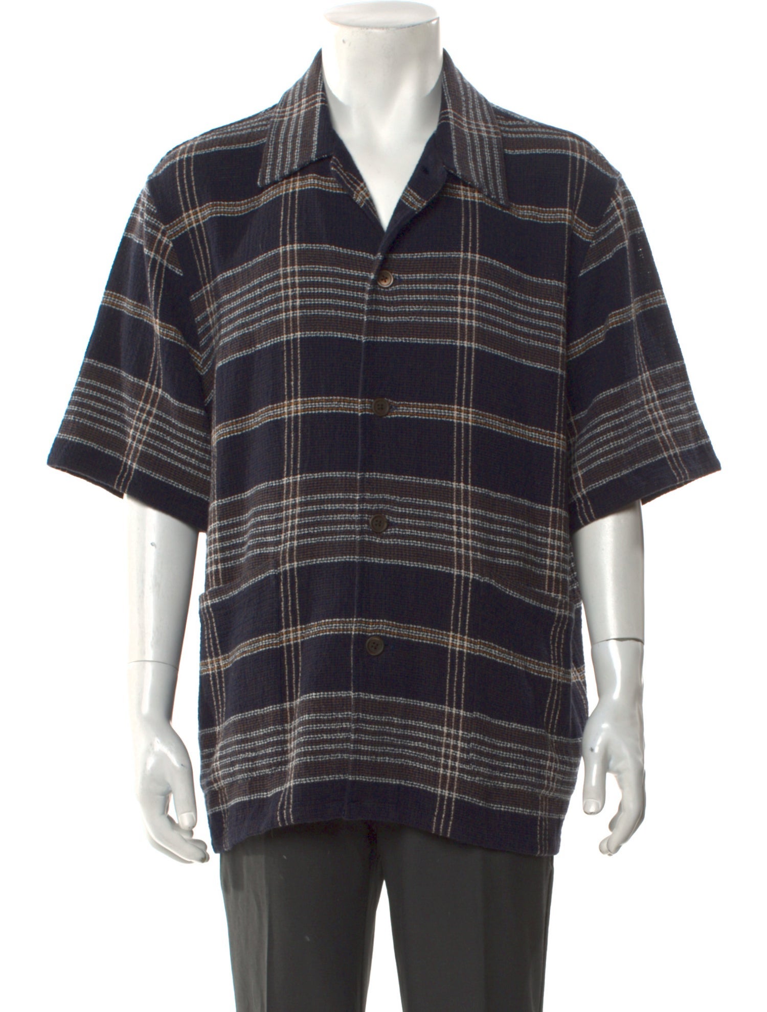 Our Legacy Plaid Print Short Sleeve Shirt