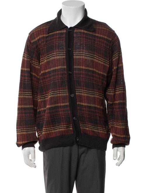 Our Legacy Hemp Plaid Print Cardigan