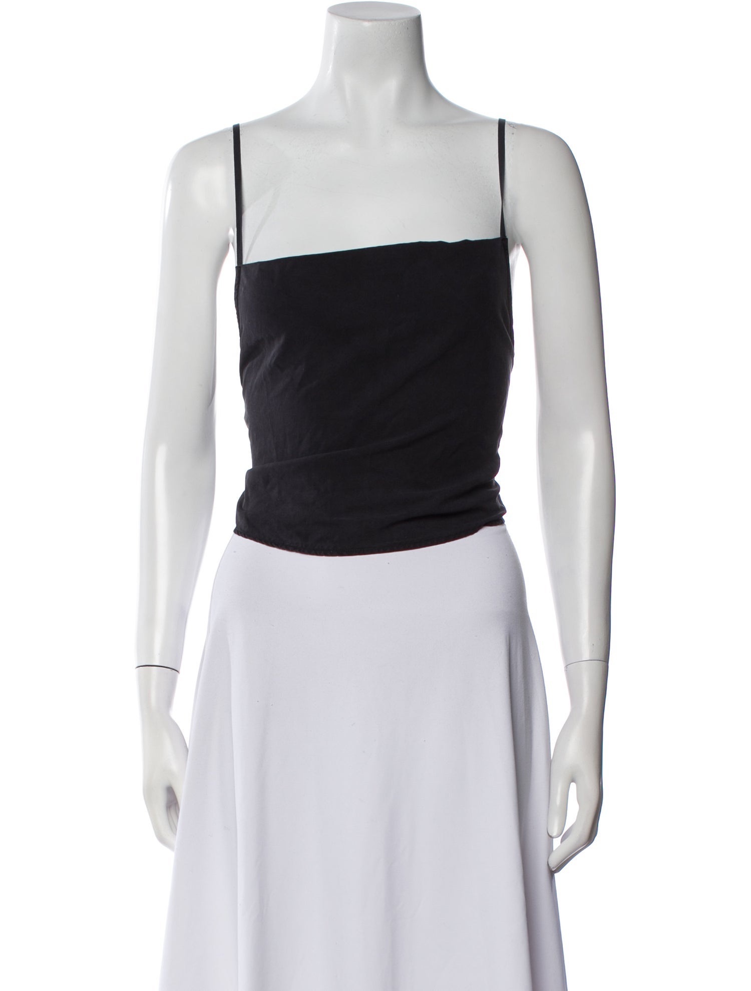 Our Legacy Silk Square Neckline Crop Top