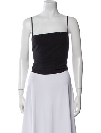 Our Legacy Silk Square Neckline Crop Top