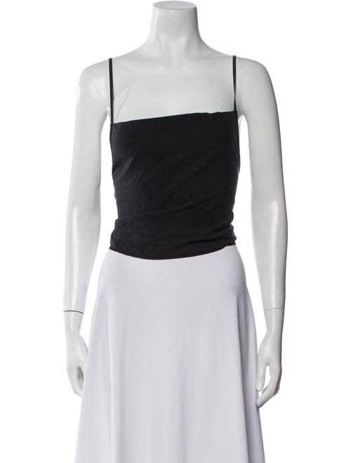 Our Legacy Silk Square Neckline Crop Top