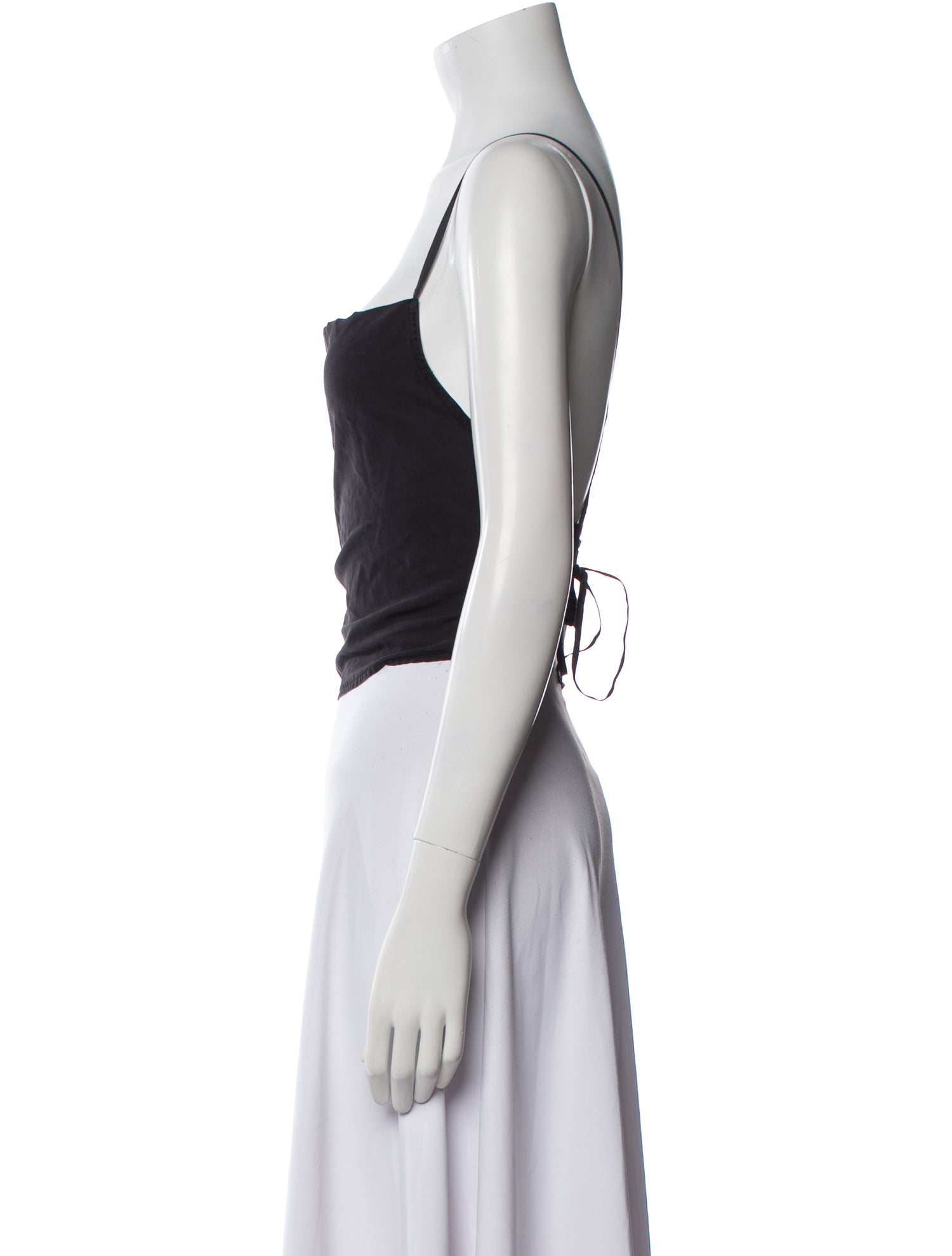 Our Legacy Silk Square Neckline Crop Top