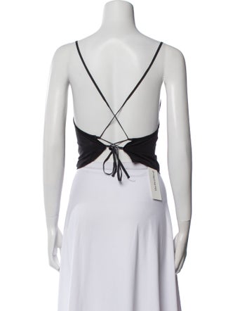 Our Legacy Silk Square Neckline Crop Top