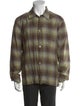 Our Legacy Linen Plaid Print Shirt