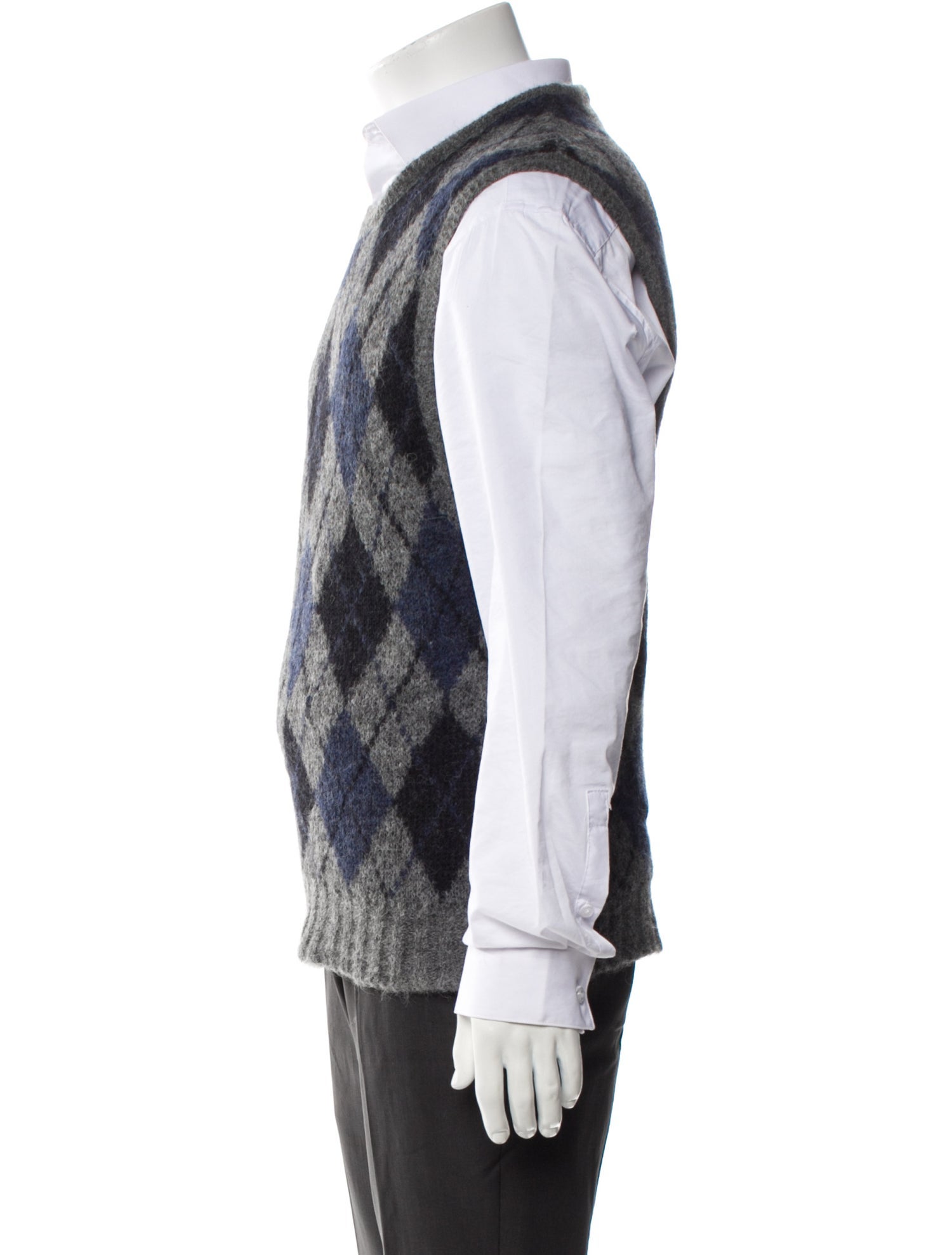 Our Legacy Plaid Print Scoop Neck Sweater Vest w/ Tags