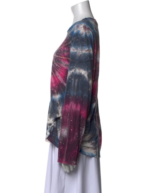 Our Legacy Box Long Sleeve Tie-Dye Print Blouse