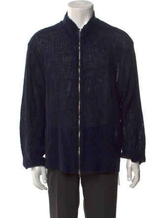 Our Legacy Linen Mock Neck Cardigan