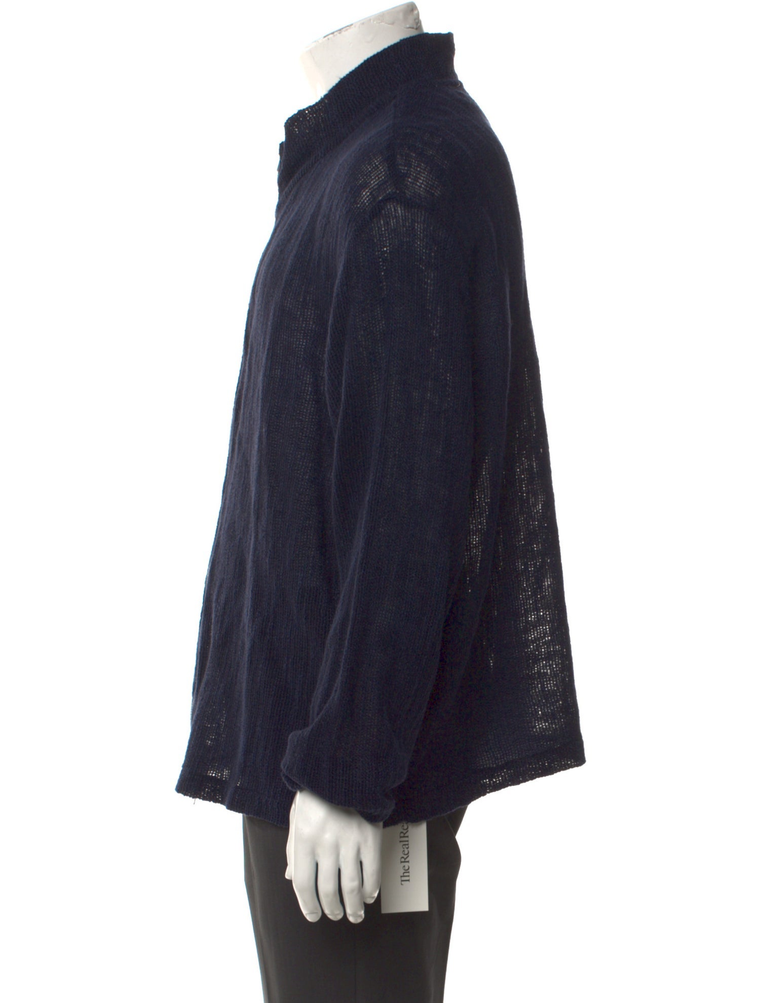 Our Legacy Linen Mock Neck Cardigan