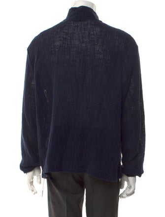 Our Legacy Linen Mock Neck Cardigan