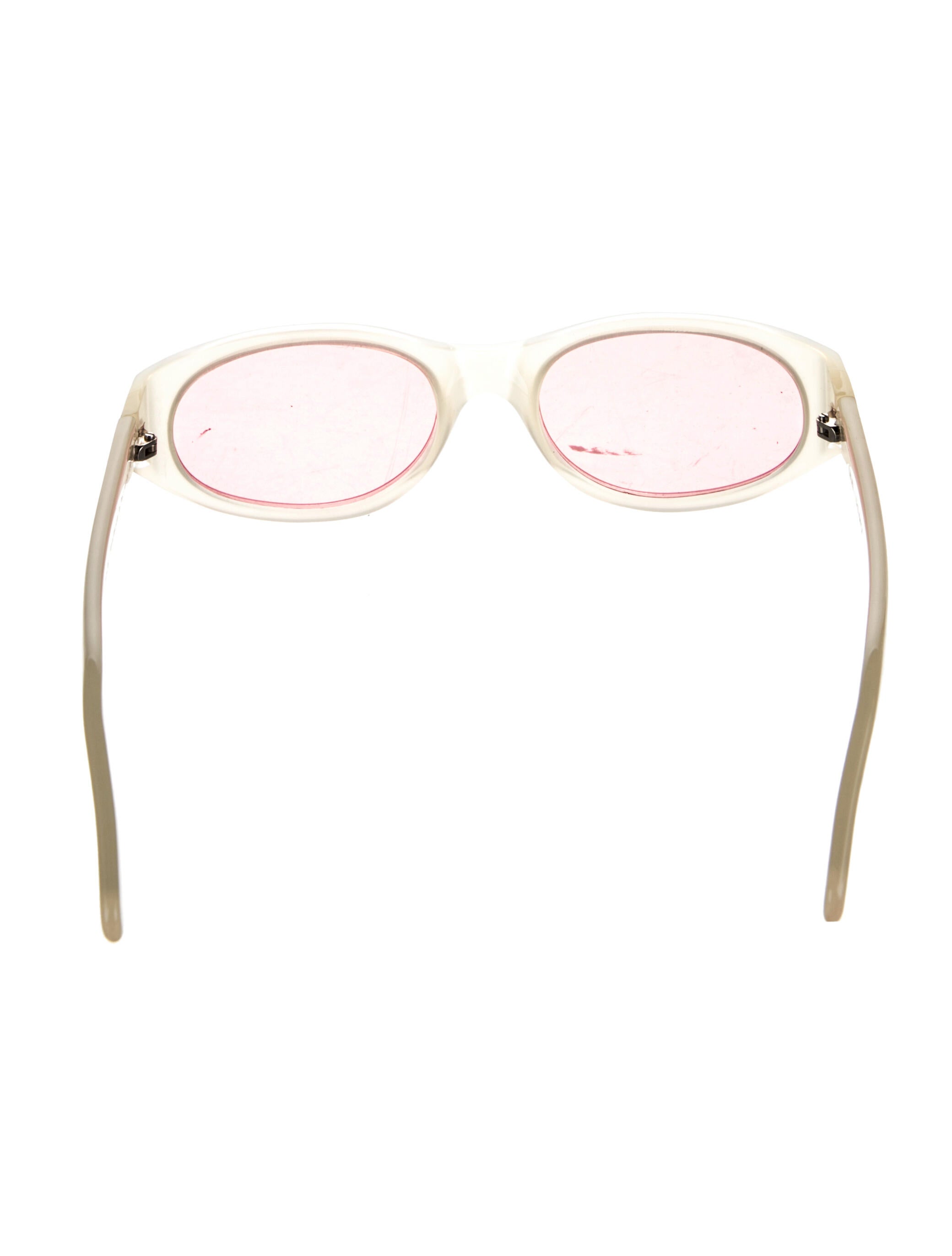 Our Legacy Red Pocket Round Sunglasses