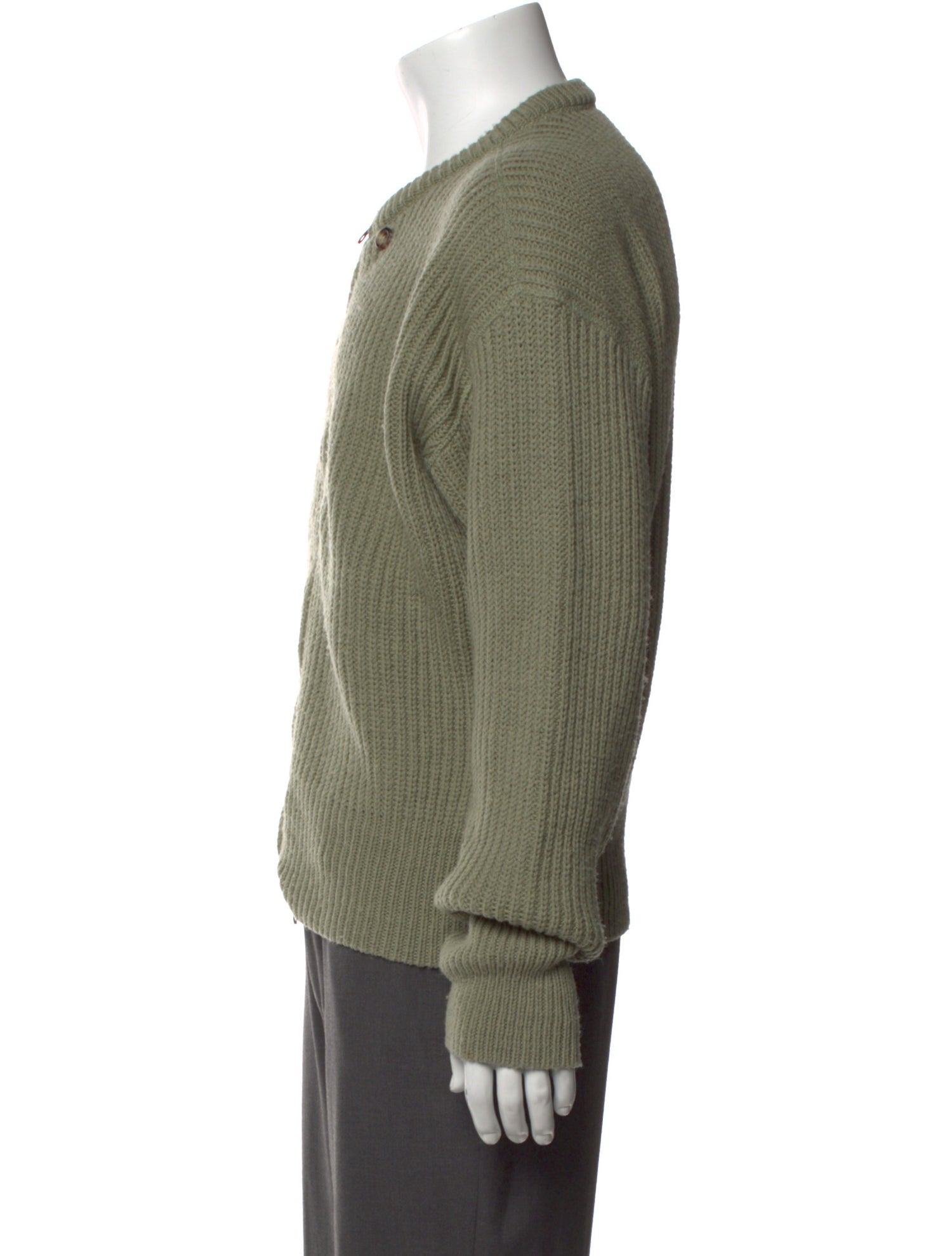 Our Legacy Virgin Wool Crew Neck Cardigan