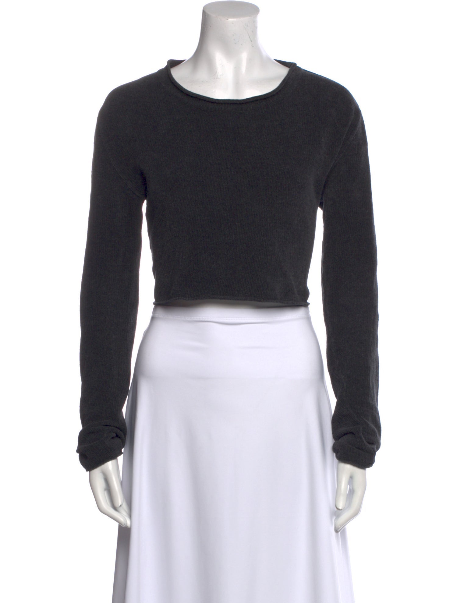 Our Legacy Scoop Neck Long Sleeve Crop Top