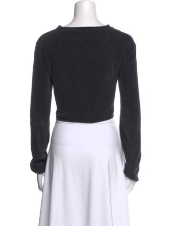 Our Legacy Scoop Neck Long Sleeve Crop Top