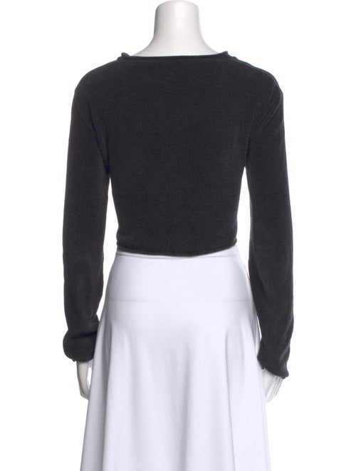 Our Legacy Scoop Neck Long Sleeve Crop Top