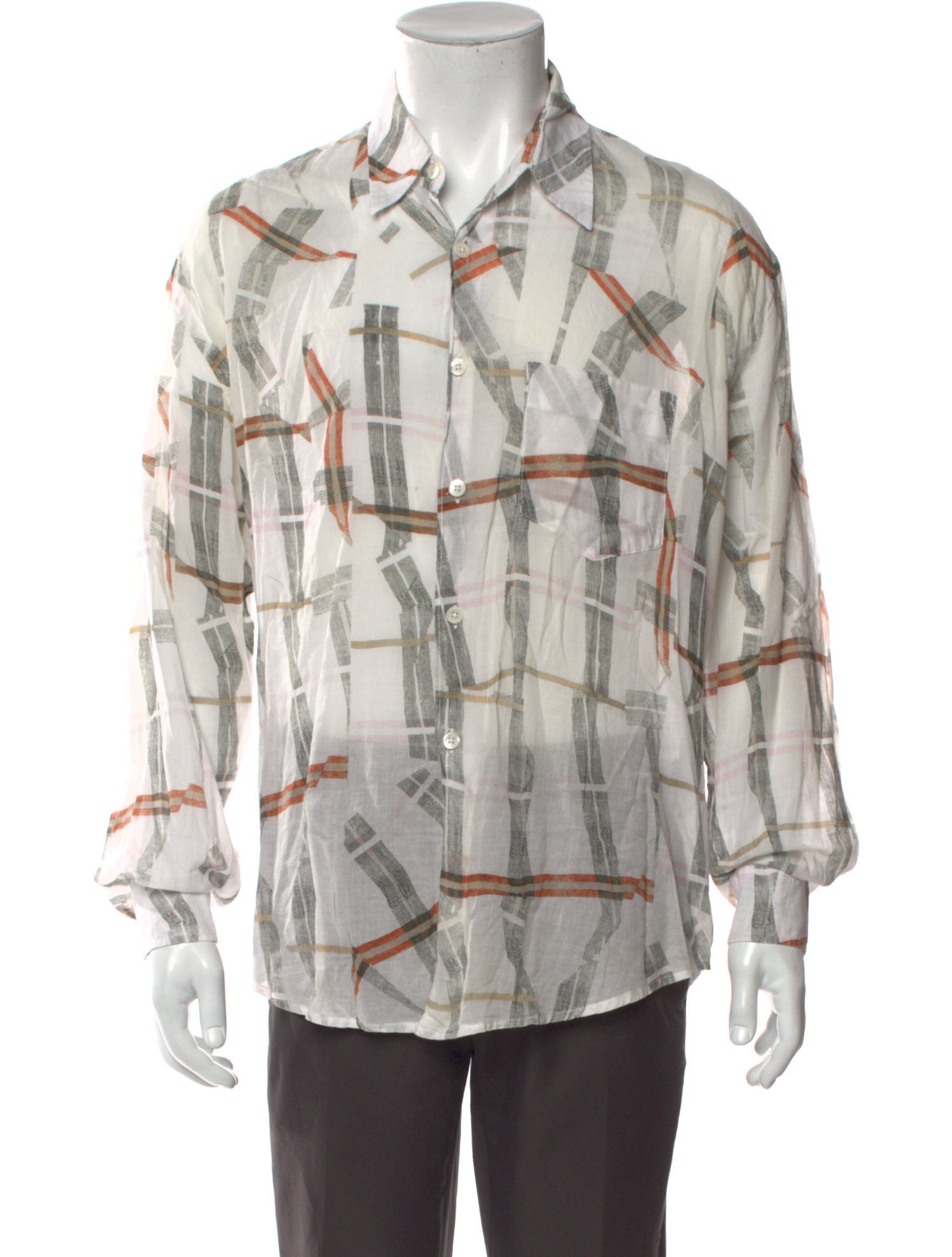 Our Legacy Plaid Print Long Sleeve Shirt