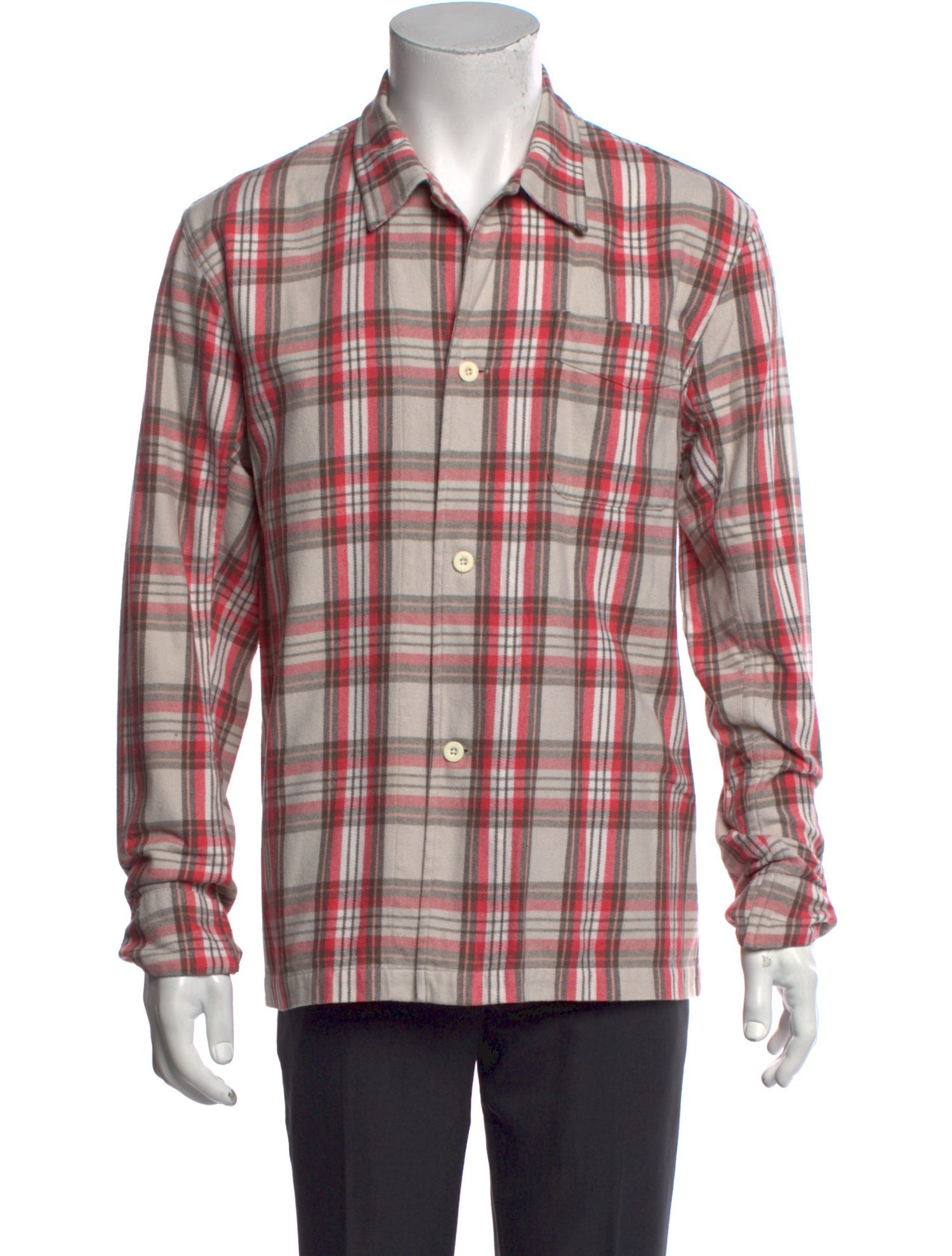 Our Legacy Plaid Print Long Sleeve Shirt