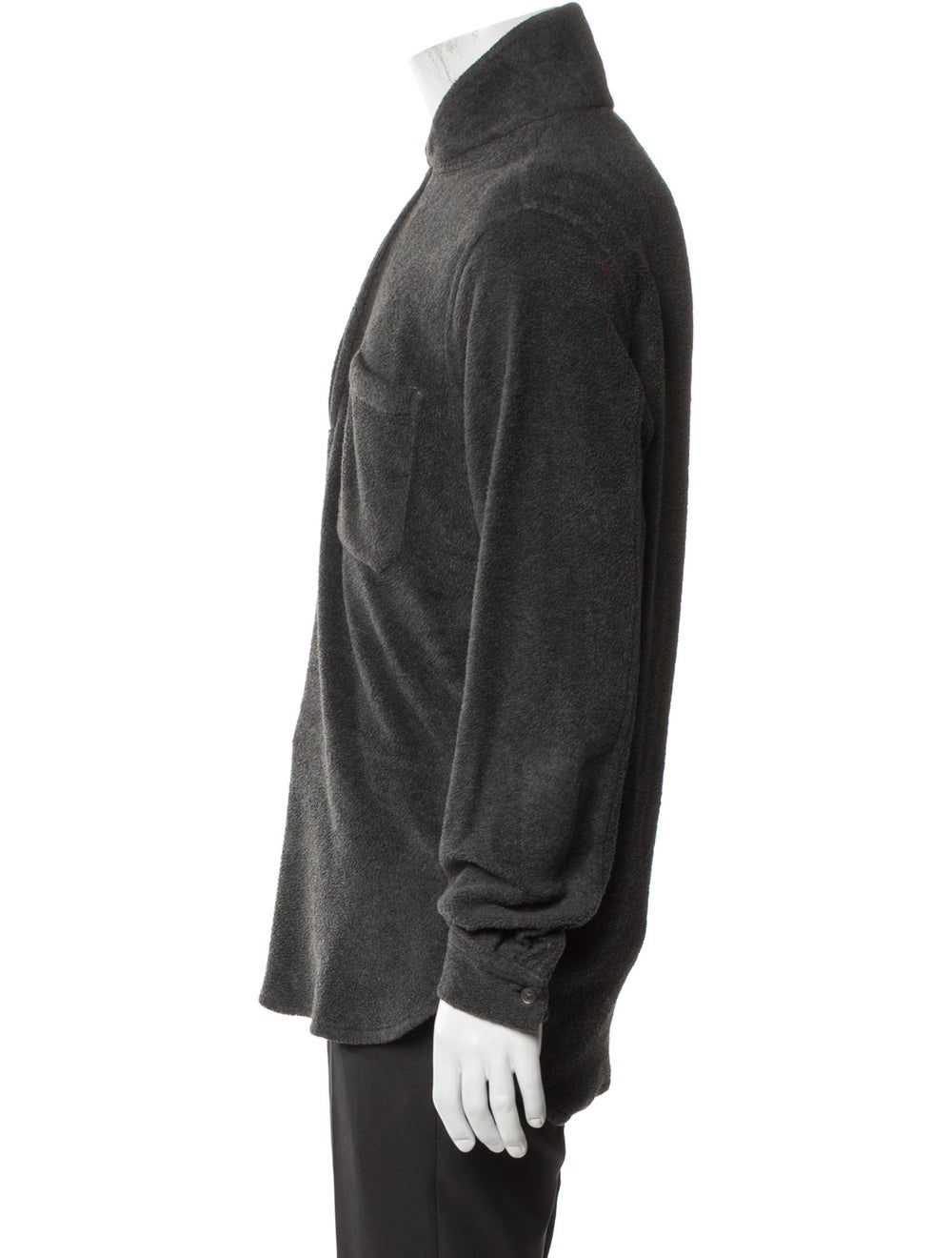 Our Legacy Jacket Grey Stand Collar Patch Pockets… - image 2