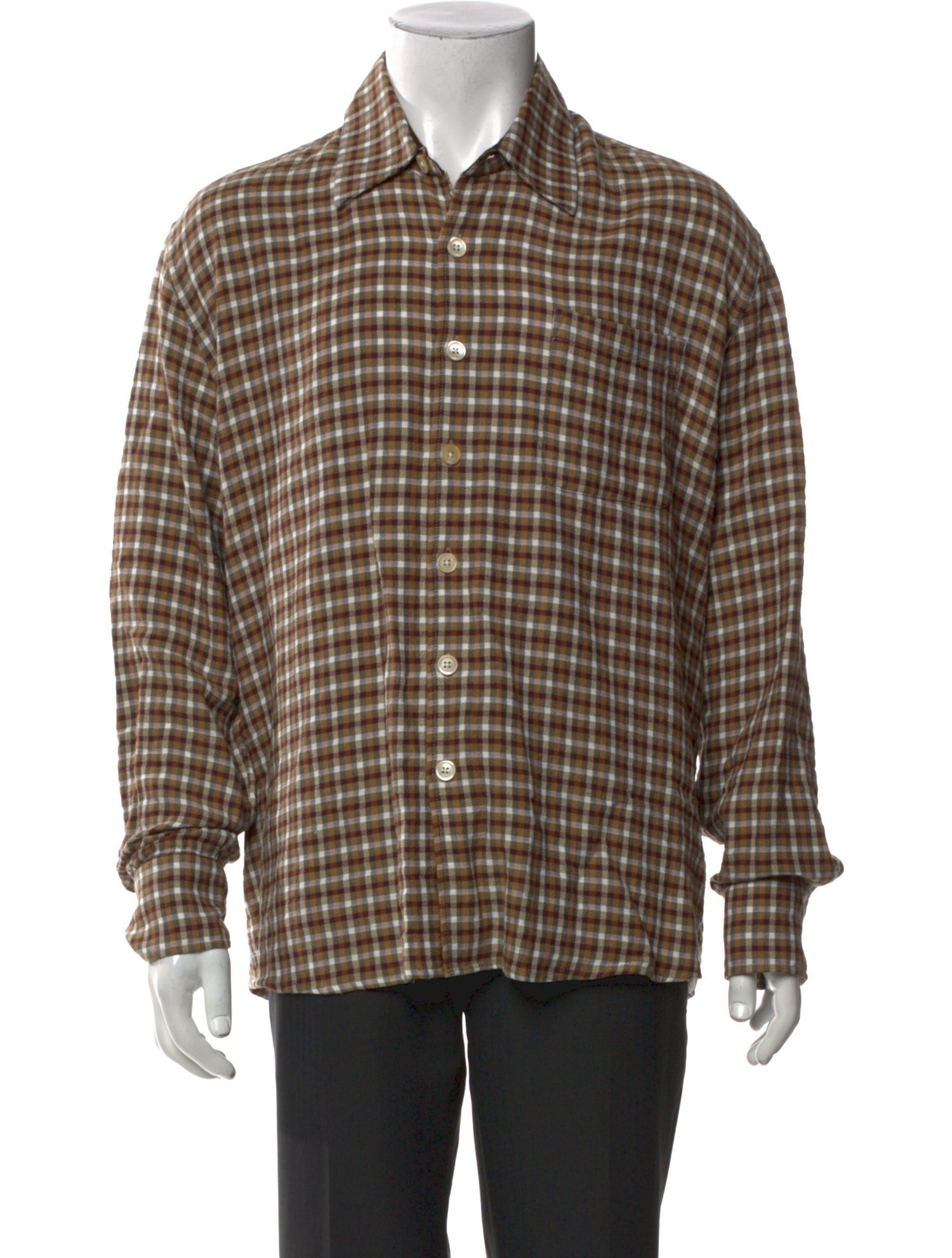 Our Legacy Plaid Print Long Sleeve Shirt
