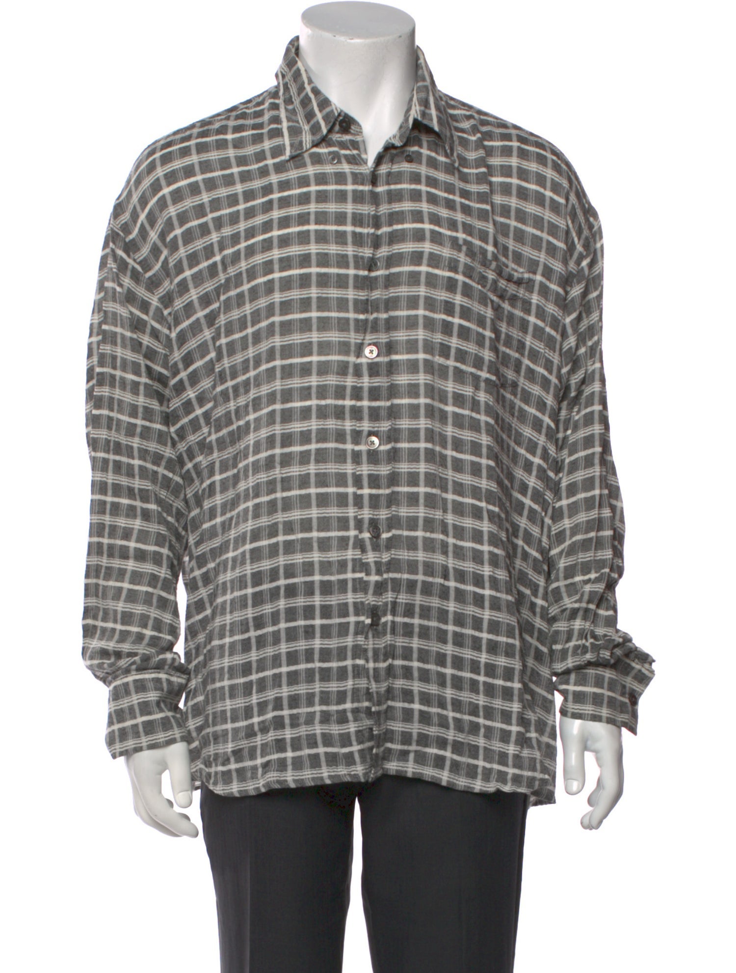 Our Legacy Plaid Print Long Sleeve Shirt