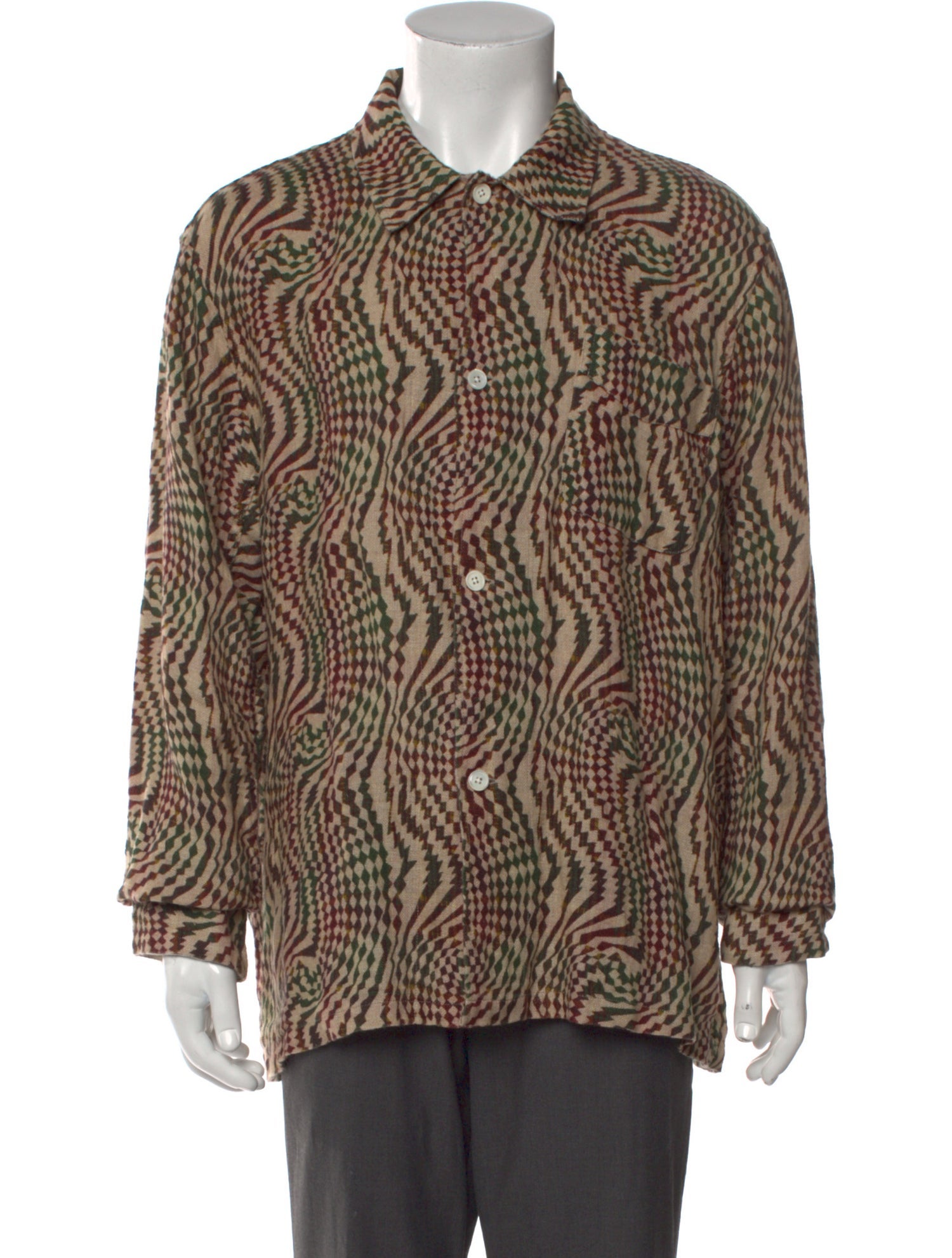 Our Legacy Linen Printed Shirt