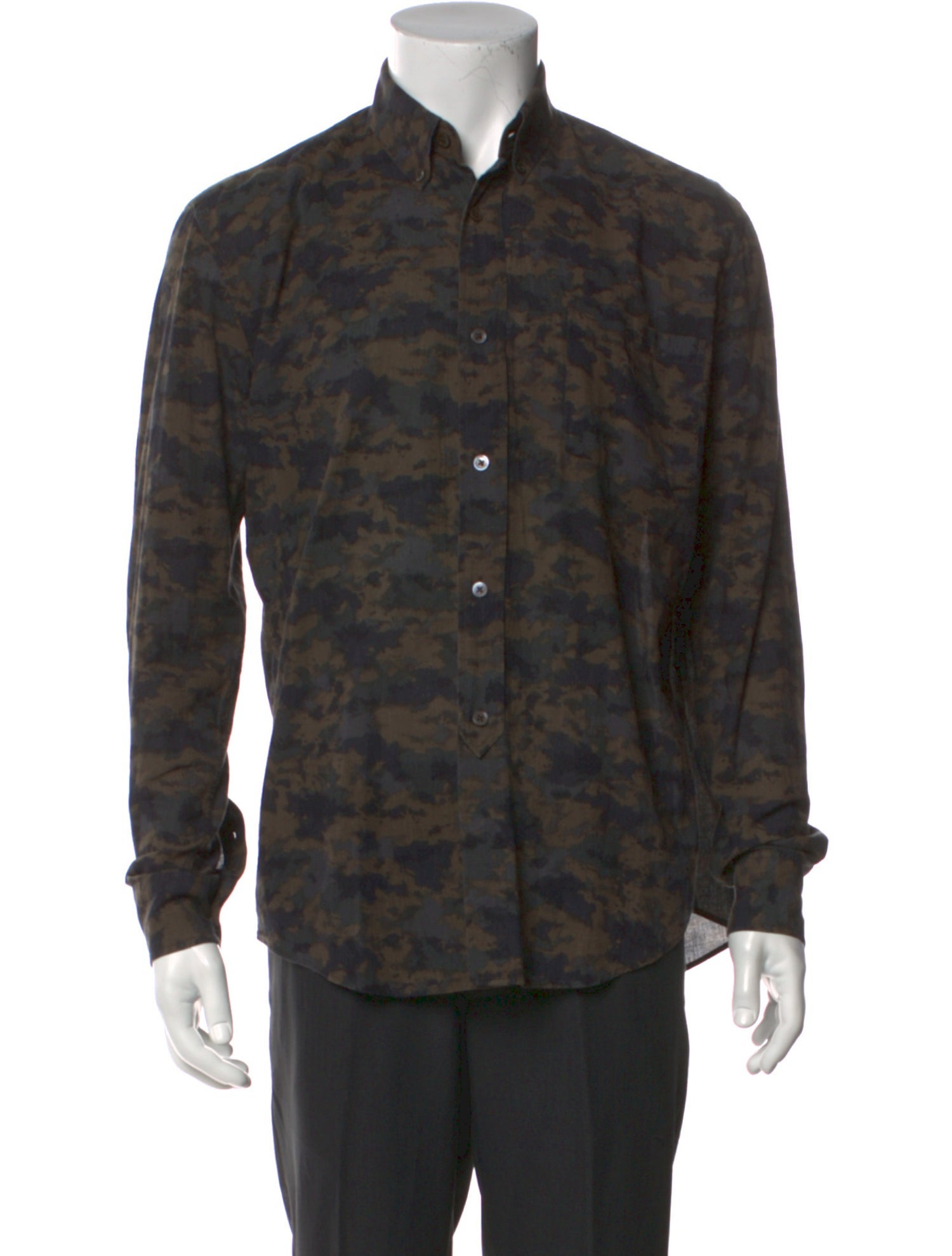 Our Legacy Camouflage Print Long Sleeve Shirt