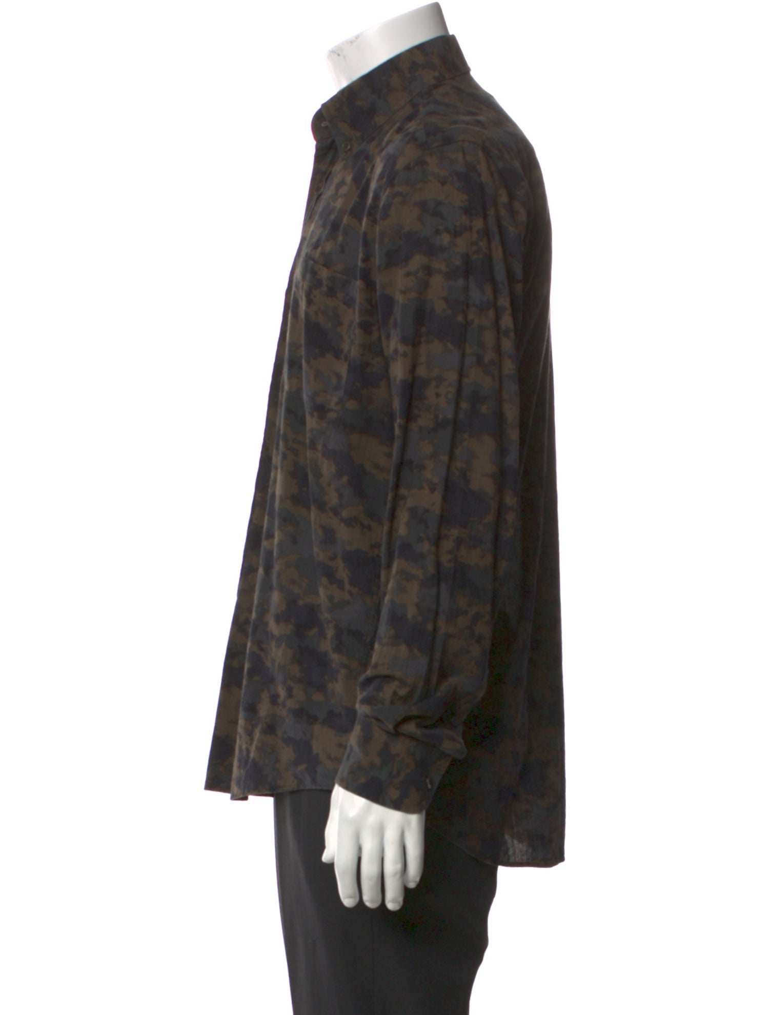 Our Legacy Camouflage Print Long Sleeve Shirt