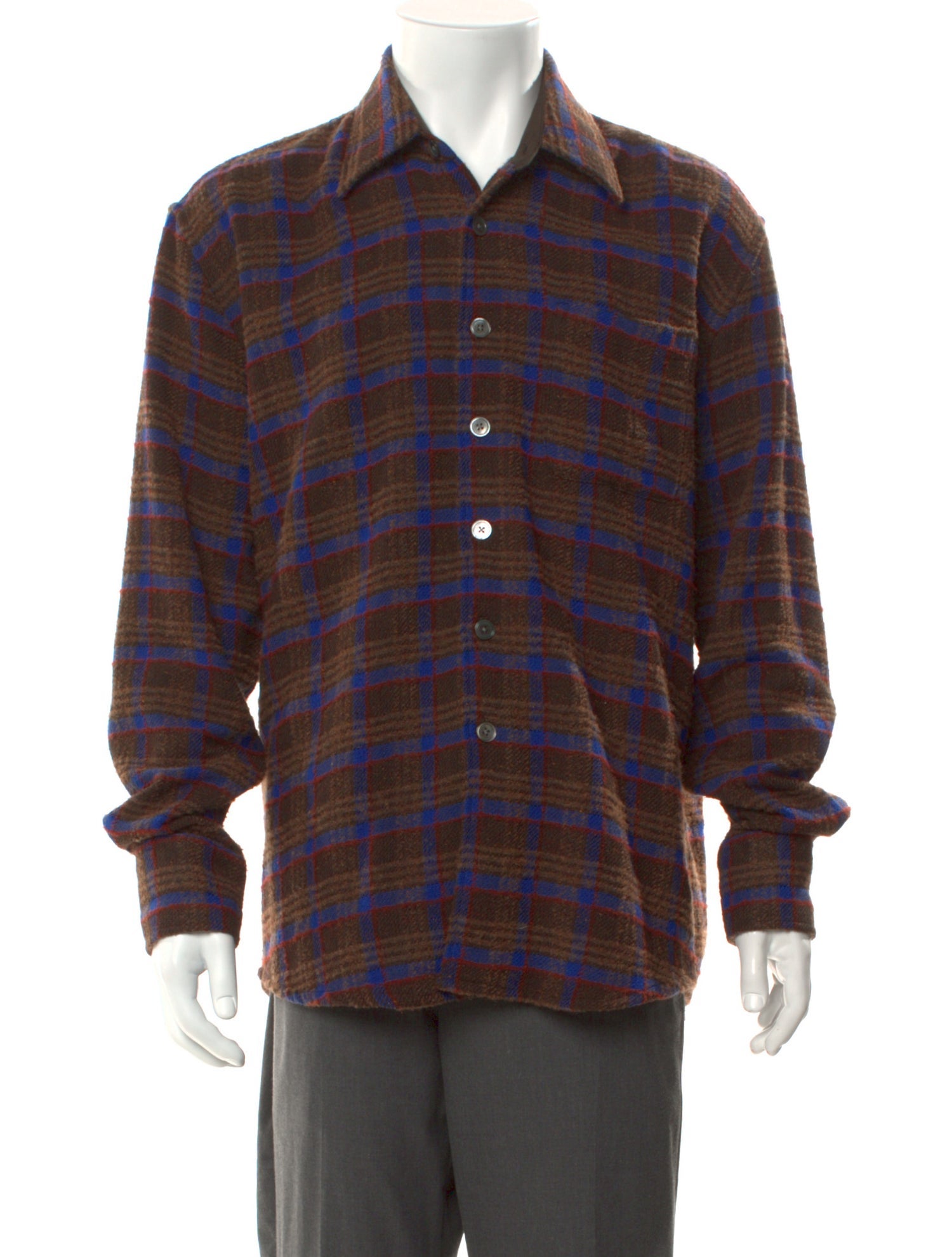 Our Legacy Plaid Print Long Sleeve Shirt